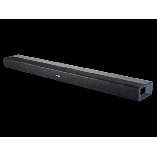 DENON DHT-S218 –  KOMPAKTIŠKAS 2.1 KANALO GARSO JUOSTOS ĮRENGINYS SU INTEGRUOTAIS ŽEMADAŽNIAIS GARSIAKALBIAIS IR DOLBY ATMOS PALAIKYMU. GALIA: 120 W MAKSIMALI IŠĖJIMO GALIA. 