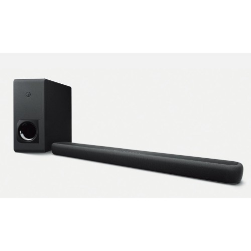 YAMAHA YAS-209 NAMŲ KINO SOUNDBAR'AS SU BEVIELĘ ŽEMŲ DAŽNIŲ KOLONĖLE 200+100W GALIA AMAZON ALEXA VALDYMAS BALSU, WI-FI, BLEUTOOTH RYŠIO STANDARTAI 