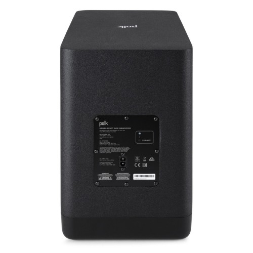 KOMPLEKTAS: POLK AUDIO REACT, SOUNDBARO IR POLK AUDIO REACT SUB ŽEMŲ DAŽNIŲ GARSO KOLONĖLĖS 