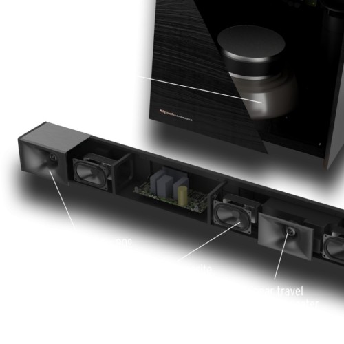 KLIPSCH CINEMA 600, SOUNDBARAS SU ŽEMŲ DAŽNIŲ GARSO KOLONĖLE GALIA: 600W, DAŽNIŲ JUOSTA: 28-20K HZ, DOLBY® DIGITAL DECODING FUNKCIJA. 