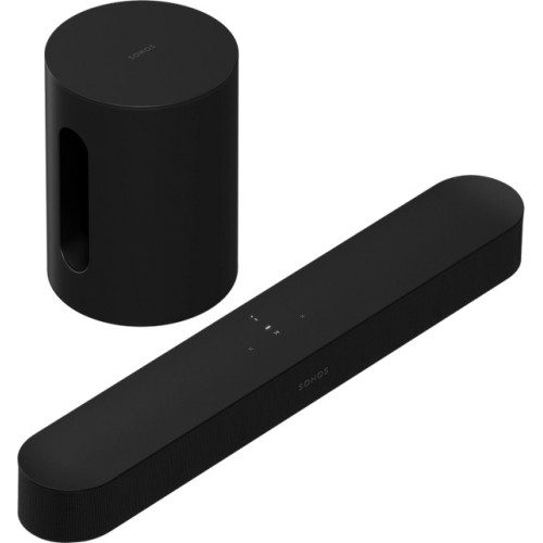 SONOS BEAM (GEN2) SOUNDBAR'O IR SONOS SUB MINI, ŽEMŲ DAŽNIŲ GARSO KOLONĖLĖS KOMPLEKTAS 