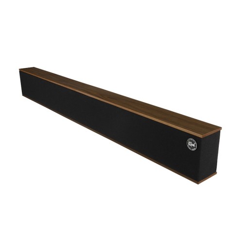 KLIPSCH HERITAGE THEATER BAR – PRESTIŽINIS PASYVUS GARSO BARAS (LCR) IŠ HERITAGE SERIJOS. DAŽNIŲ ATSAKAS: ~95 HZ – 20 KHZ (±3 DB); –10 DB TIES 75 HZ  