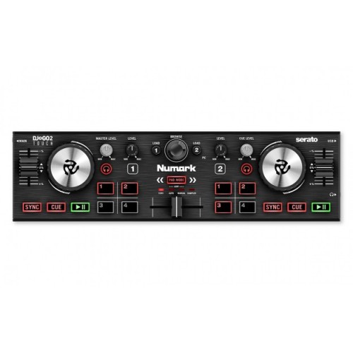 NUMARK DJ2GO2 TOUCH, ITIN NEDIDELIS 2-IŲ KANALŲ DJ VALDIKLIS 