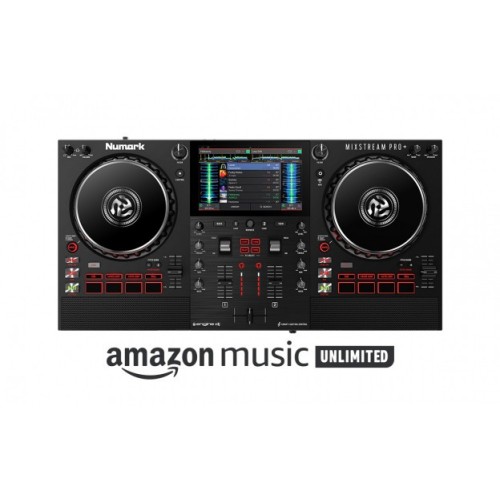 NUMARK PARTY MIXSTREAM PRO + 2-IŲ KANALŲ VISKAS VIENAME DJ VALDIKLIS SU 7” COLIŲ LIEČIAMU EKRANU 