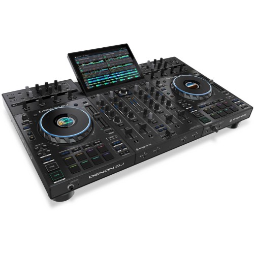 DENON DJ PRIME 4 + ALL-IN-ONE DJ VALDIKLIS SU 10.1