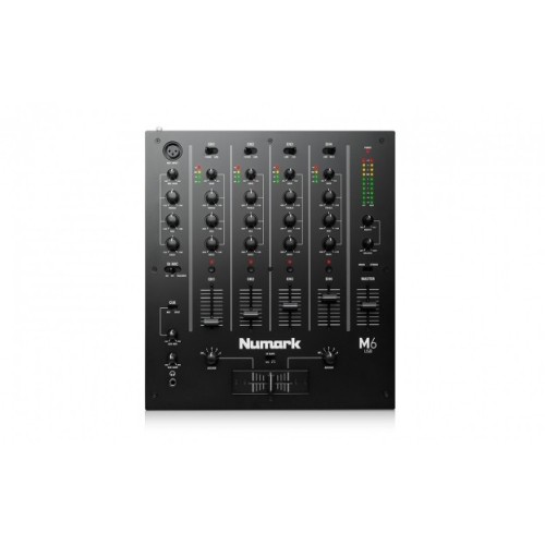 NUMARK M6 USB 4-KANALŲ USB DJ MIKŠERIS SĄSAJĄ SU PC AR MAC, EQ, LED INDIKATORIAI, XLR JUNGTIS 