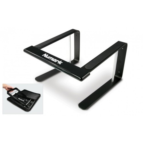 NUMARK LAPTOP STAND PRO STOVAS NEŠIOJAMĄJAM KOMPIUTERIUI LENGVAI SURENKAMAS BEI PATVARI KONSTRUKCIJA
