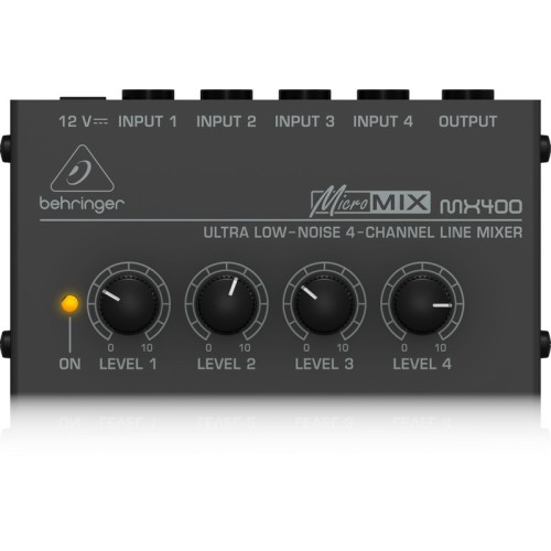 BEHRINGER MICROMIX MX-400 4 KANALŲ MIKŠERINIS PULTAS, NEMOKAMAS PRISTATYMAS