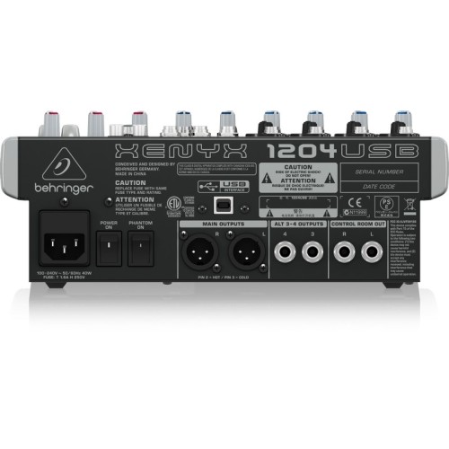 BEHRINGER XENYX-X1204USB MIKŠERINIS PULTAS, NEMOKAMAS PRISTATYMAS