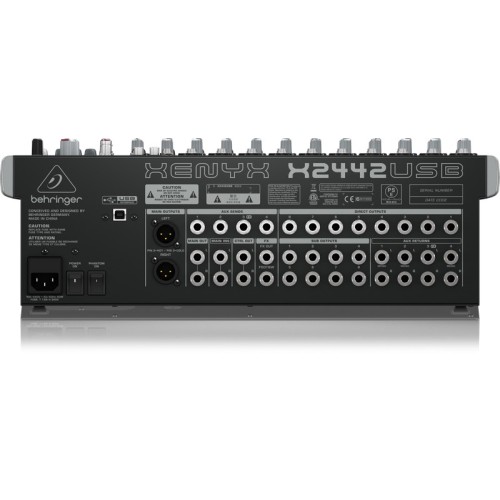 BEHRINGER XENYX-X2442USB MIKŠERINIS PULTAS SU EFEKTAIS, NEMOKAMAS PRISTATYMAS