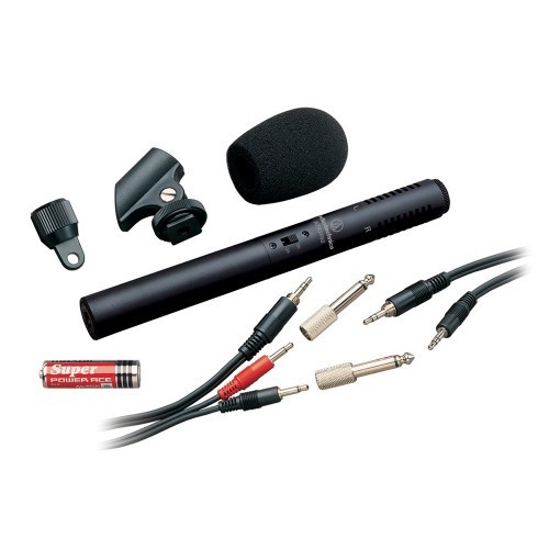 AUDIO-TECHNICA ATR6250 STEREO MIKROFONAS VIDEO GARSŲ ĮRAŠYMUI DAŽNIŲ JUOSTA 70 - 18.000 HZ VARŽA 600 Ω JUNGTIS ĮSUKAMA 3.5 MM 