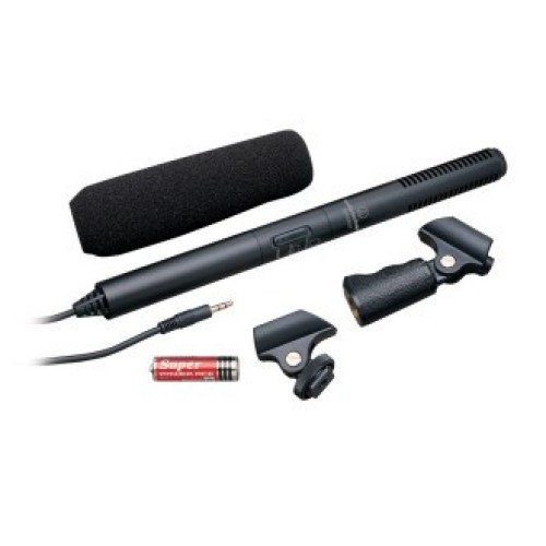 AUDIO-TECHNICA ATR6550 KONDENSINIS SHOTGUN TIPO MIKROFONAS DAŽNIŲ JUOSTA 70 – 18,000 HZ VARŽA NORMALI 1,000 OMŲ - TELE 2,200 OMAI 