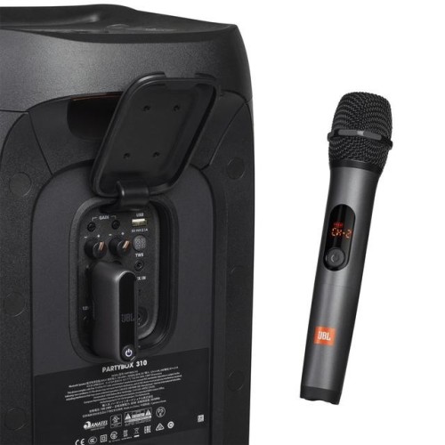 JBL WIRELESS MICROPHONE SET BELAIDŽIŲ MIKROFONŲ RINKINYS VEIKIMO LAIKAS IKI 6 VAL., ĮKROVIMO LAIKAS 3 VAL., VEIKIMO ATSTUMAS IKI 10 M 