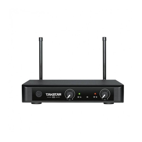 TAKSTAR X3HH, BELAIDŽIŲ MIKROFONŲ SISTEMA D-PLL RF DAŽNIŲ UŽRAKINIMO TECHNOLOGIJA, DIDELIS VEIKIMO NUOTOLIS - IKI 50M, PAŽANGI TIESIOGINIO SIGNALO UŽRAKINIMO TECHNOLOGIJA 