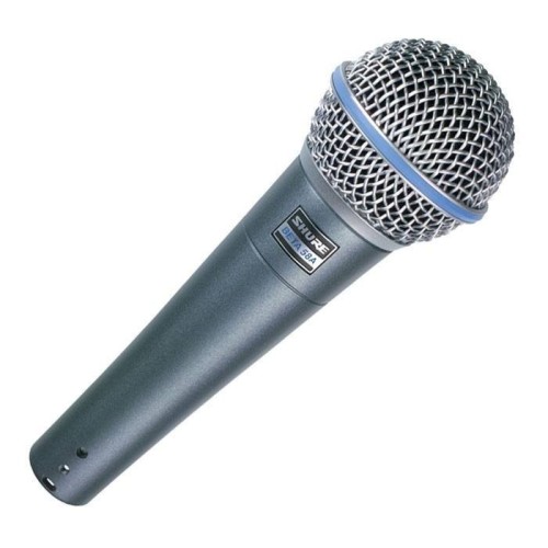 SHURE BETA® 58A DINAMINIS VOKALINIS MIKROFONAS DAŽNIŲ JUOSTA: 50 - 16,000 HZ, IŠĖJIMO VARŽA: 150  Ω, JAUTRUMAS: -51.5  DBV/PA (2 .6  MV)[1] 
