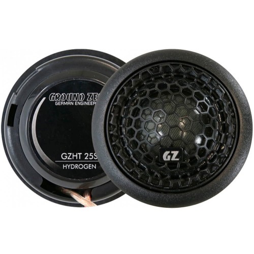 GROUND ZERO GZHT 25S, AUTOMOBILINIS AUKŠTŲ DAŽNIŲ GARSIAKALBIS GALIA: 110W, DAŽNIŲ JUOSTA: 2200 HZ - 24000 HZ, JAUTRUMAS: 89 DB @ 2.83V / 1M 