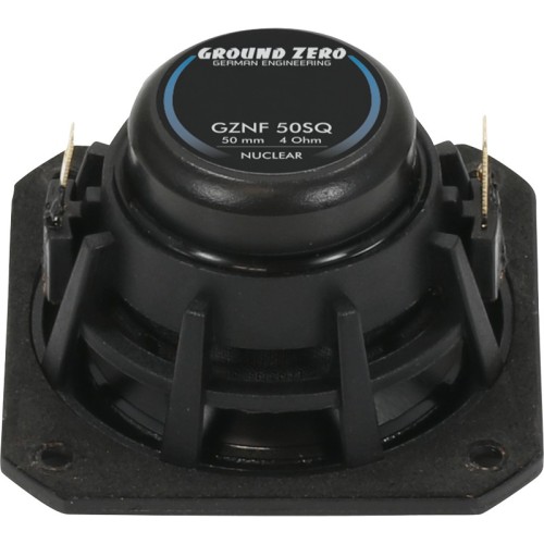 GROUND-ZERO GZNF 50SQ AUTOMOBILINIS GARSIAKALBIS GALIA (RMS/ MAX): 50 / 80 W, DAŽNIŲ JUOSTA 250 HZ – 22 KHZ 