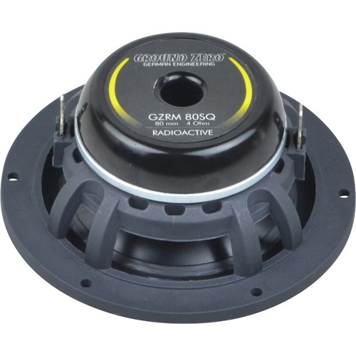 GROUND-ZERO GZRM 80SQ AUTOMOBILINIS GARSIAKALBIS GALIA (RMS/MAX): 50 / 80 W, DAŽNIŲ JUOSTA 140 HZ – 4 KHZ 
