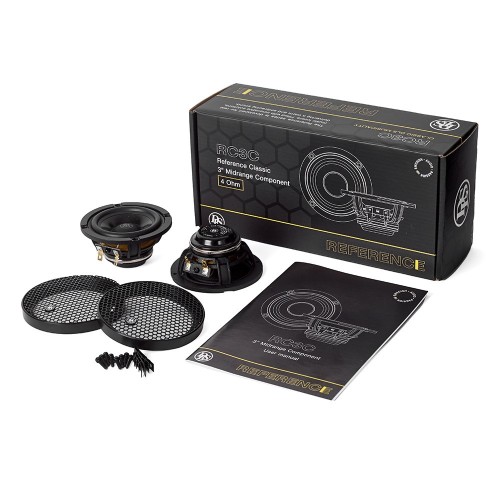 DLS REFERENCE RC3C, 7CM VIDUTINIŲ DAŽNIŲ GARSIAKALBIAI AUTOMOBILIUI, GALIA: 50 W / RMS, DAŽNIŲ JUOSTA: 100 – 12 000 HZ, JAUTRUMAS: 85.4 DB / 1W, 1M 