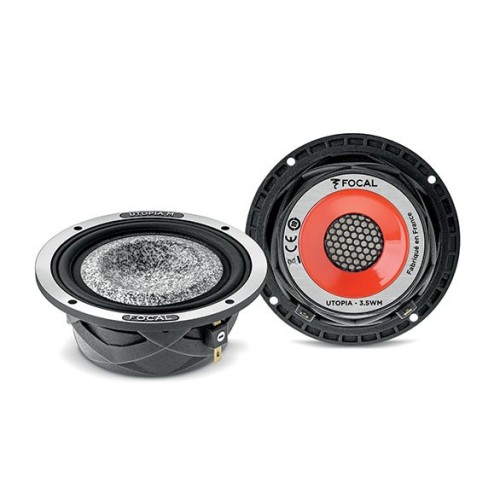 FOCAL 3.5WM MIDRANGE GARSIAKALBIS NOMINALO GALIA 50 W MAKSIMALI GALIA 100 W JAUTRUMAS (2.83V/1M): 88 DB VC DIAMETRAS: 1 49/64