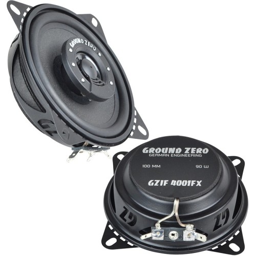 GROUND ZERO IRIDIUM GZIF 4001FX 10 CM 2 JUOSTŲ KOAKSIALINIAI GARSIAKALBIAI AUTOMOBILIUI KAINA UŽ 2 VNT. 90W