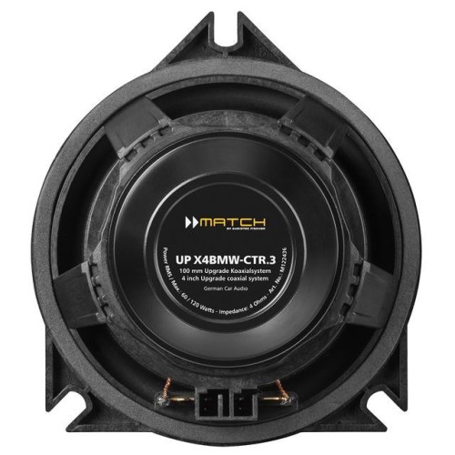HELIX MATCH UP X4BMW-CTR.3, CENTRINIS KOAKSIALINIS AUTOMOBILINIS GARSIAKALBIS GALIA: 120W, DAŽNIŲ JUOSTA: 100 HZ - 25,000 HZ, JAUTRUMAS: 90 DB 
