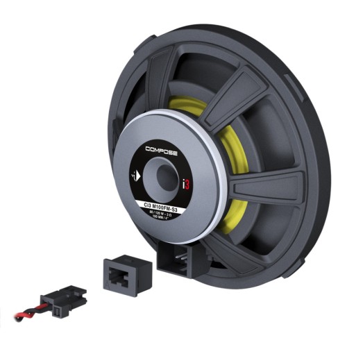 HELIX COMPOSE CI3 M100FM-S3 AUTOMOBILINIAI VIDUTINIŲ DAŽNIŲ GARSIAKALBIAI, GALIA: 120W, DAŽNIŲ JUOSTA: 120 HZ - 6,000 HZ 