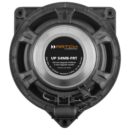 MATCH UP C42MB-FRT, KOMPONENTINIAI AUTOMOBILINIAI GARSIAKALBIAI GALIA: 120W, DAŽNIŲ JUOSTA:100 HZ - 25,000 HZ, JAUTRUMAS: 90 DB 