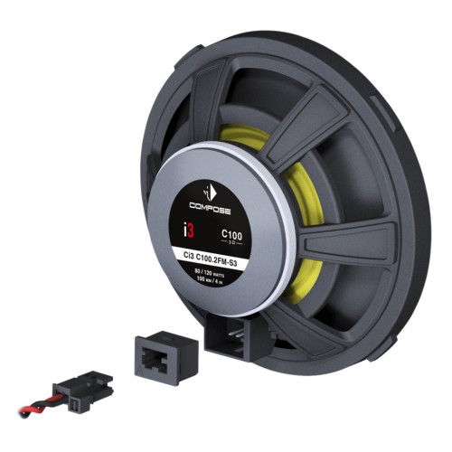 HELIX COMPOSE CI3 C100.2FM-S3 AUTOMOBILINIAI KOAKSIALINIAI GARSIAKALBIAI, GALIA: 120W, DAŽNIŲ JUOSTA: 100 HZ - 25,000 HZ 