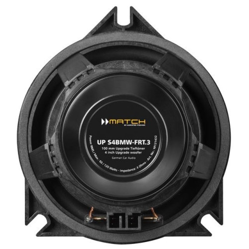 MATCH UP C42BMW-FRT.3 KOMPONENTINIAI AUTOMOBILINIAI GARSIAKALBIAI GALIA: 120W, DAŽNIŲ JUOSTA:100 HZ - 25,000 HZ, JAUTRUMAS: 90 DB 