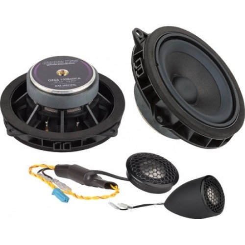 GROUND ZERO GZCS 100MINI-A 100W KOMPONENTINĖ 2-JUOSTŲ GARSIAKALBIŲ SISTEMA AUTOMOBILIUI, NEMOKAMAS PRISTATYMAS