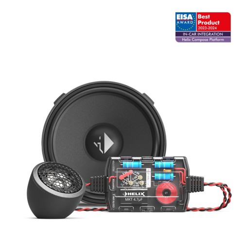 HELIX COMPOSE CI3 K100.2FM-S3 AUTOMOBILINĖ KOMPONENTINIŲ GARSIAKALBIŲ SISTEMA, GALIA: 120W, DAŽNIŲ JUOSTA: 120 HZ - 25,000 HZ 