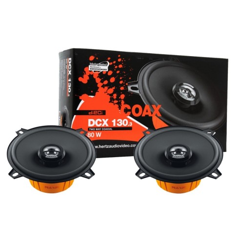 HERTZ DIECI DCX 130.3 GARSIAKALBIAI AUTOMOBILIUI KOAKSIALINIAI 13CM 2JŲ JUOSTŲ 160W 