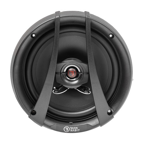 BASS HABIT REBEL R165, KOAKSIALINIAI GARSIAKALBIAI AUTOMOBILIUI, GALIA: 60 W, JAUTRUMAS: 87 DB, DAŽNIO ATSAKAS: 75HZ – 20KHZ, MONTAVIMO GYLIS: 44 MM 