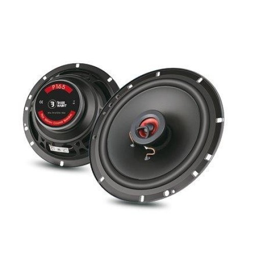 BASS HABIT P165 KOAKSIALINIAI GARSIAKALBIAI AUTOMOBILIIUI 120W DAŽNIŲ JUOSTA: 70 HZ - 20,000 HZ, JAUTRUMAS: 88 DB 