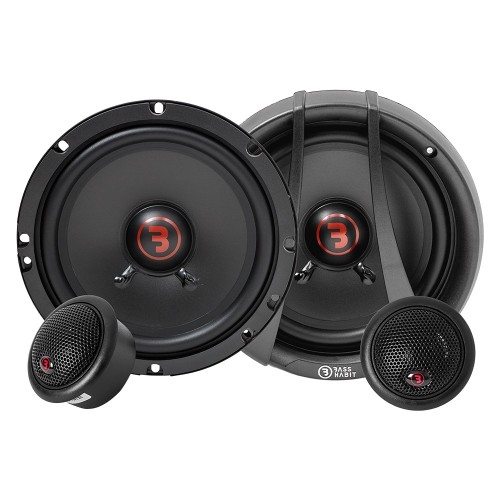 BASS HABIT REBEL R165C, KOMPONENTINIAI GARSIAKALBIAI AUTOMOBILIUI, GALIA: 60 W, JAUTRUMAS: 87 DB, DAŽNIO ATSAKAS: 73HZ – 20KHZ, MONTAVIMO GYLIS: 44 MM 