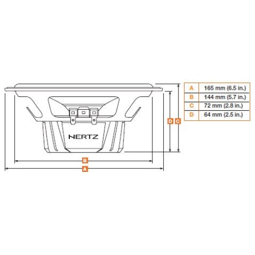 HERTZ DIECI DCX 165.3 KOAKSIALINIAI GARSIAKALBIAI AUTOMOBILIUI 16CM 2JŲ JUOSTŲ 240W 