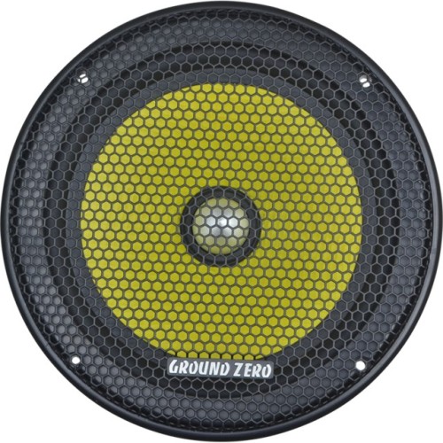 GROUND ZERO GZTK 165, VIDUTINIŲ DAŽNIŲ AUTOMOBILINIS GARSIAKALBIS GALIA: 100W (3 OMAI), DAŽNIŲ JUOSTA: 50 HZ – 4 KHZ 
