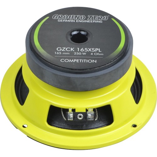 GROUND-ZERO GZCK 165XSPL AUTOMOBILINIS GARSIAKALBIS GALIA (RMS/ MAX): 100 / 250 W, DAŽNIŲ JUOSTA 50 HZ – 4 KHZ 