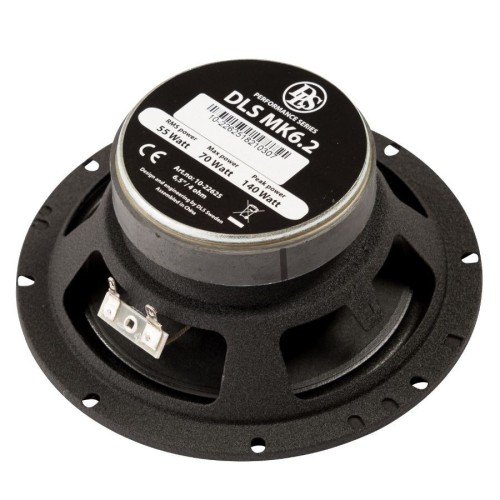 DLS MK6.2 16.5CM KOMPONENTINIŲ GARSIAKALBIŲ RINKINYS AUTOMOBILIUI, GALIA: 55 W / RMS, DAŽNIŲ JUOSTA: 55 – 20 000 HZ, JAUTRUMAS: 89 DB (1W/1M) 