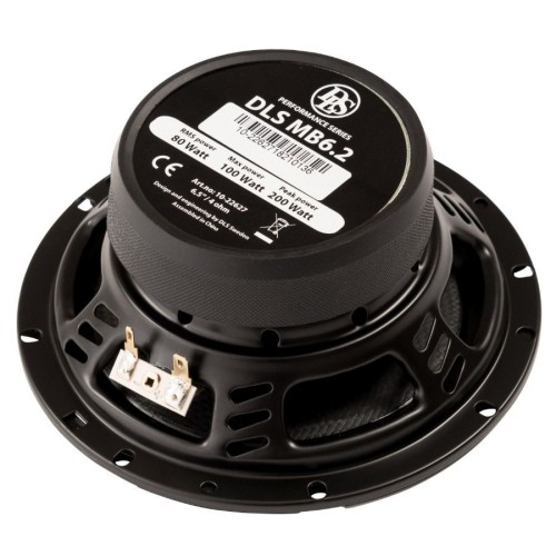 DLS MB6.2 16.5CM KOMPONENTINIŲ GARSIAKALBIŲ RINKINYS AUTOMOBILIUI, GALIA: 80 W / RMS, DAŽNIŲ JUOSTA: 50 – 20 000 HZ, JAUTRUMAS: 87 DB (1W/1M) 