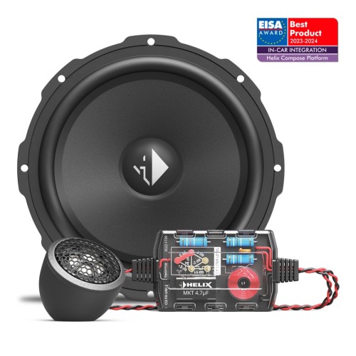 HELIX COMPOSE CI3 K165.2FM-S2 AUTOMOBILINĖ KOMPONENTINIŲ GARSIAKALBIŲ SISTEMA, GALIA: 150W, DAŽNIŲ JUOSTA: 60 HZ - 25,000 HZ 