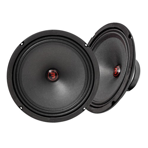 BASS HABIT REBEL SR200M, 20CM VIDUTINIŲ DAŽNIŲ GARSIAKALBIAI AUTOMOBILIUI, GALIA: 60 W, JAUTRUMAS: 92 DB, DAŽNIO ATSAKAS: 95HZ – 10KHZ, MONTAVIMO GYLIS: 70 MM 