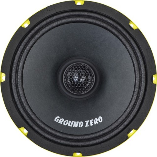GROUND ZERO GZCF 8.0SPL AUTOMOBILINĖ KOAKSIALINIO GARSIAKALBIO SISTEMA GALIA: 300 W (PRIE 4 OMŲ), DAŽNIŲ JUOSTA: 40 HZ – 20 KHZ, PLIENINIS KORPUSAS. 