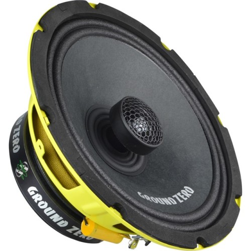 GROUND ZERO GZCF 8.0SPL AUTOMOBILINĖ KOAKSIALINIO GARSIAKALBIO SISTEMA GALIA: 300 W (PRIE 4 OMŲ), DAŽNIŲ JUOSTA: 40 HZ – 20 KHZ, PLIENINIS KORPUSAS. 