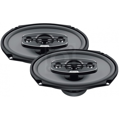 HERTZ UNO X 690 KOAKSALINIAI GARSIAKALBIAI AUTOMOBILIUI 4 JUOSTŲ 15X23CM 340W KAINA UŽ 2 VNT.