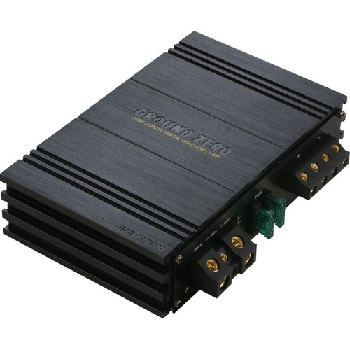 GROUND ZERO GZCS A-1.650D AUTOMOBILINIS STIPRINTUVAS GALIA: 750W, DAŽNIŲ JUOSTA: 10 – 250 HZ, D-KLASĖS STIPRINTUVAS 