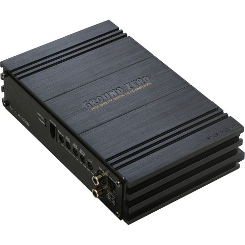 GROUND ZERO GZCS A-1.650D AUTOMOBILINIS STIPRINTUVAS GALIA: 750W, DAŽNIŲ JUOSTA: 10 – 250 HZ, D-KLASĖS STIPRINTUVAS 