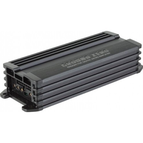 GROUND ZERO GZRA MICRO ONE STIPRINTUVAS GARSO SKIRTAS ZEMU DAZNIU GARSIAKALBIUI AUTOMOBILIUI 1-KANALO 220W(4OHM)/350W(2OHM)