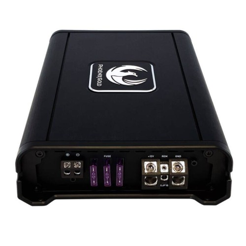 PHOENIX GOLD ZR10001 – TAI GALINGAS VIENO KANALO (MONOBLOKINIS) D KLASĖS AUTOMOBILINIS GALIOS STIPRINTUVAS. GALIA:  1 × 1000 W RMS PRIE 1 Ω. 1 × 720 W RMS PRIE 2 Ω. 1 × 430 W RMS PRIE 4 Ω. 